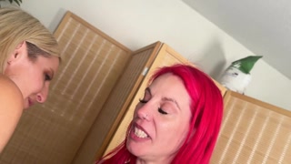 Lora Cross & Bratty Tickles First Nose Fetish Experience