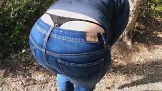 Whale Tail MILF Public Flashing Exhibitionist