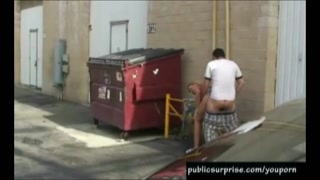 Outdoor Sex Behind Dumpster Public Hookup