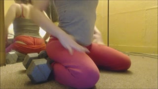 Petite Girls Removing Their Pants