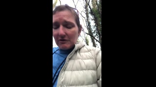 Squatting Outdoors for an Intense Pee Session